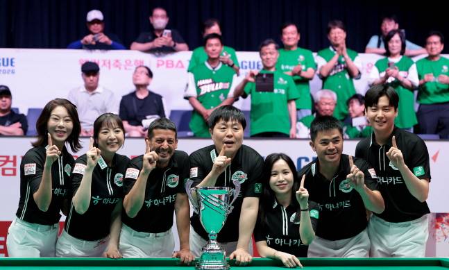 '하나카드→웰컴저축은행' 다음 PO 진출팀은? PBA 팀리그 3R, 14일 재개된다