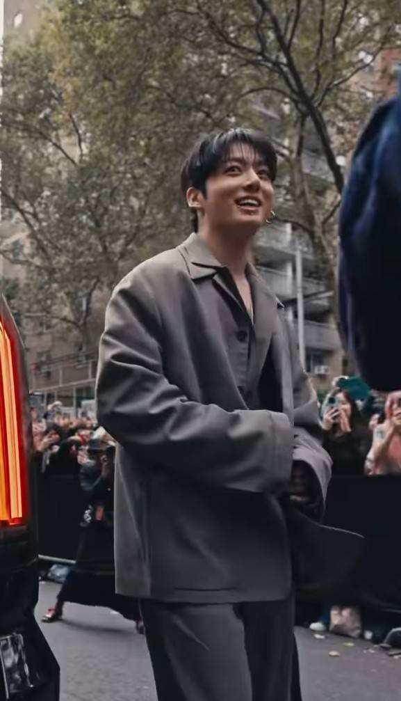 뉴욕패션위크에 참여한 정국/사진=캘빈클라인 인스타그램