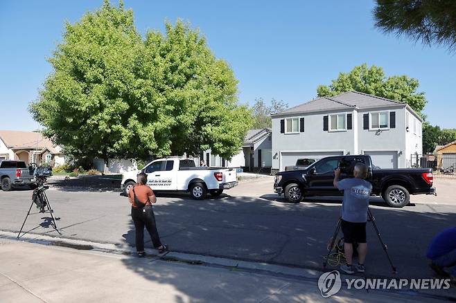 용의자 타일러 로빈슨과 관련된 유타주 주거지 [로이터=연합뉴스. 재판매 및 DB 금지]