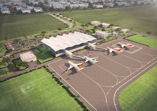 새만금 국제공항 여객터미널 조감도./사진=전북도