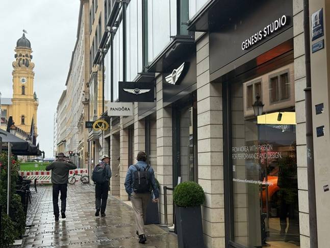 독일 뮌헨 테아티너 거리에 위치한 제네시스 스튜디오 뮌헨./사진=백유진 기자 byj@