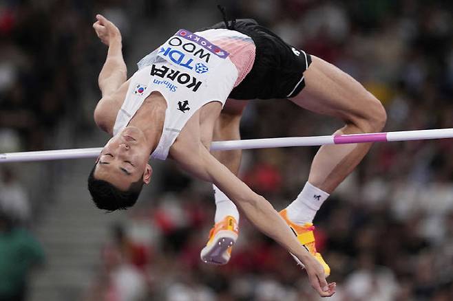 우상혁이 2025 도쿄 세계육상선수권 남자 높이뛰기 결선에 진출했다. (사진=AP/뉴시스)