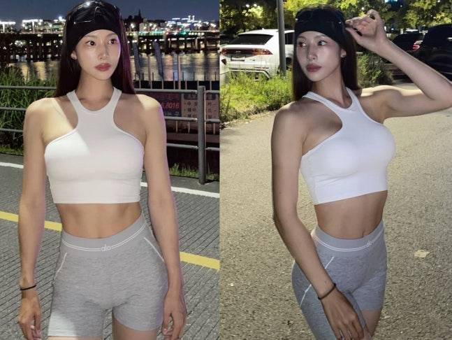 신수지가 운동하는 모습을 인증했다. [사진=신수지 인스타그램]