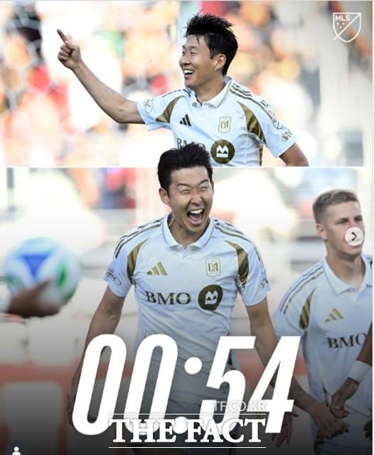 LAFC에 복귀한 손흥민이 14일 오전산호세 어스퀘이크와 2025 MLS 정규리그 원정경기에서 미국 진출 2호골을 터뜨렸다./LAFC