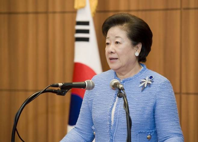 한학자 통일교 총재. 연합뉴스