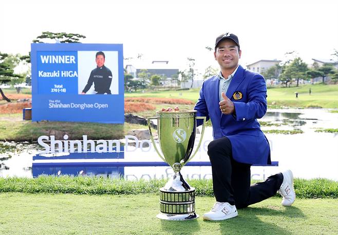 히가 가즈키.    사진=KPGA 제공 