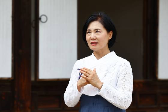 궁해설사로 일하고 있는 주미영씨. 김종호 기자