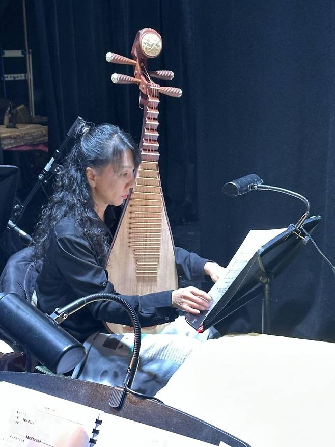 중국 전통 악기 '비파' / 사진. 조동균