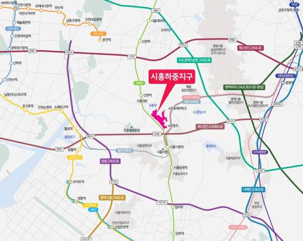 시흥하중 지구 교통망도. LH 경기남부지역본부 제공