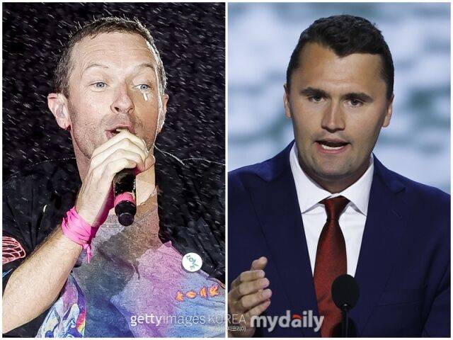 크리스 마틴, 찰리 커크./게티이미지코리아