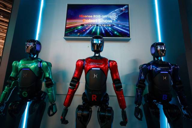중국 가전기업 하이센스가 'IFA 2025’에서 선보인 로봇. AFP연합뉴스