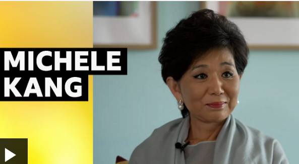 영국 매체 'BBC'와 인터뷰를 진행한 미셸 강 런던 시티 라이오네스 구단주. /사진=영국 BBC 갈무리