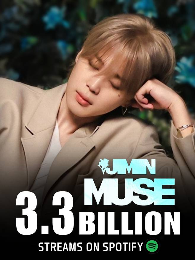 방탄소년단 지민 또 大기록! 'MUSE', 한국어 앨범 최단 스포티파이 33억 스트리밍 달성