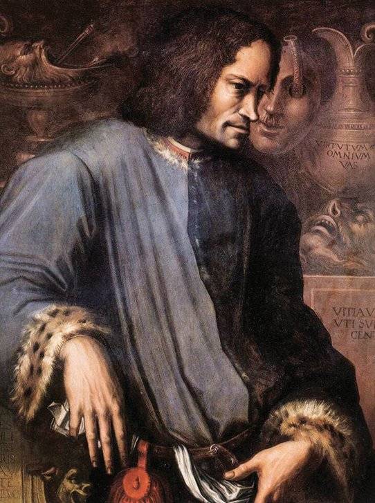 로렌초 메디치(사진)를 기점으로 메디치 가문의 가업인 은행업이 기울었다. 위키백과&nbsp;