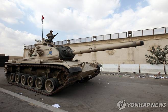 이집트군 탱크 [EPA 연합뉴스 자료사진. 재판매 및 DB 금지]