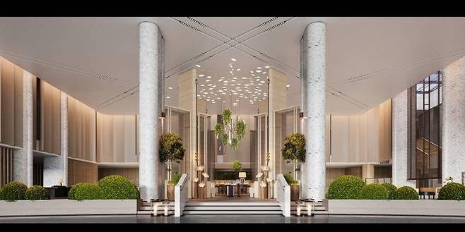 호텔 로비에 자리한 라운지&바 ‘더 로그’ / 이미지=파르나스호텔