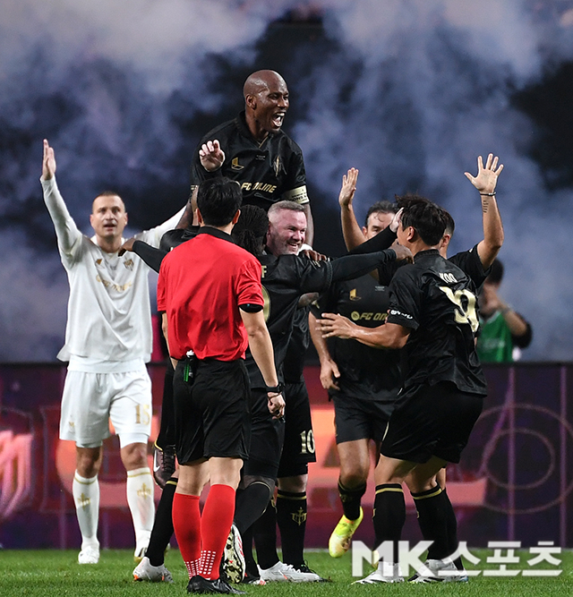 FC스피어 웨인 루니의 선제골! 하지만 실드 유나이티드에 연달아 실점하며 뼈아픈 결과를 맞았다. 사진(서울 상암)=천정환 기자