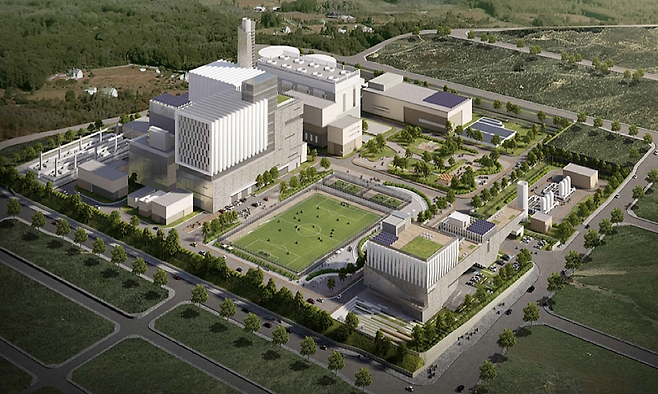 경남 함안군 ‘함안복합발전소’ 조감도. [한국중부발전]