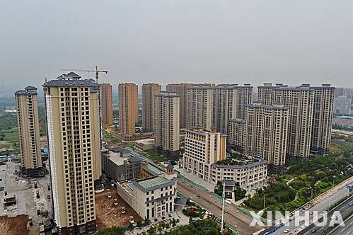 [스자좡=신화/뉴시스] 중국 허베이성 스자좡에 들어선 고층 아파트 단지. 자료사진.2025.09.15