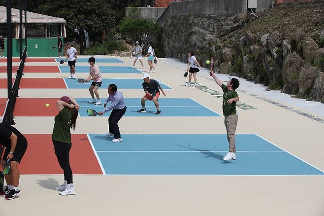경기도 남양주시에 개장한 피클볼 경기장. 남양주장애인체육회