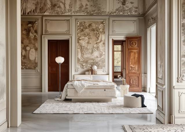 유럽 황실 분위기를 연출하는 현대리바트의 하이엔드 매트리스 ‘리베르타’. 사진 제공=현대리바트