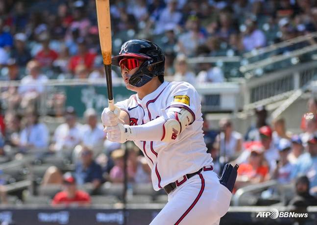 15일 김하성의 타격 모습. /AFPBBNews=뉴스1