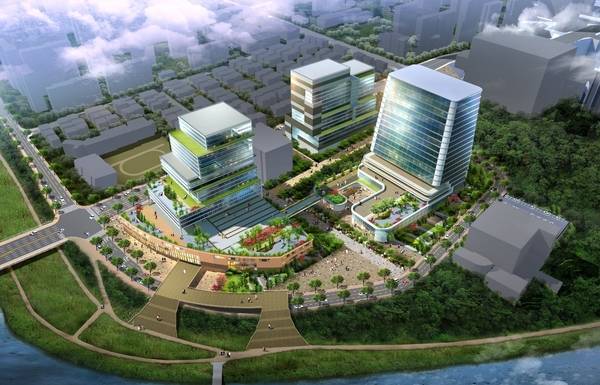 분당 정자동 옛 주택전시관 일대(총 9만9천98㎡)에 조성되는 9천억원 규모의 ‘성남 바이오헬스 첨단 클러스터’ 조감도. 내년에 착공해 2030년 완공 예정이다. /성남시 제공