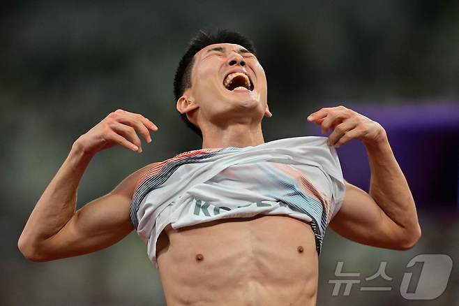 우상혁(29·용인시청). ⓒ AFP=뉴스1