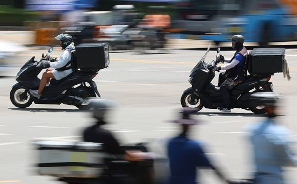 배달 라이더의 모습. 기사와 직접적인 관련이 없습니다. [사진=연합뉴스]