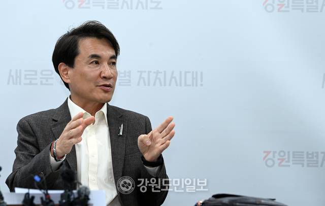 ▲ 김진태 강원도지사. 강원도민일보 자료사진&nbsp;