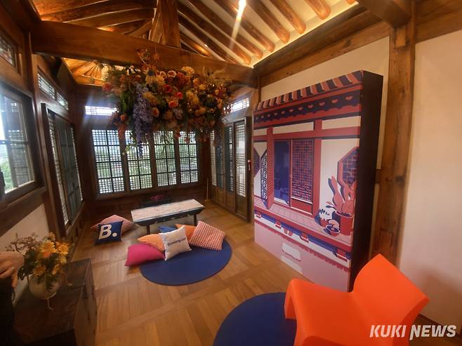 드 한옥 숙소 내부 모습. 심하연 기자