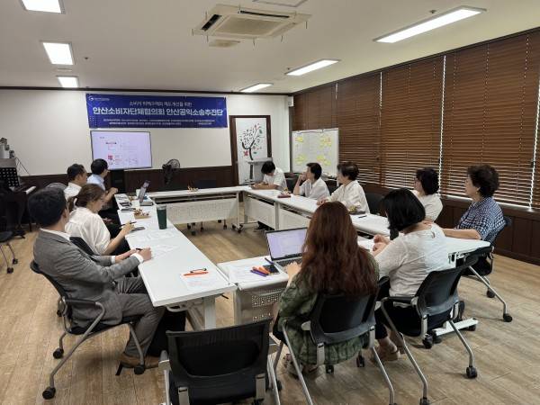 ▲지난달 25일 알리와 안산소비자단체협의회가 간담회를 진행하고 있다. 사진=안산녹색소비자연대 홈페이지