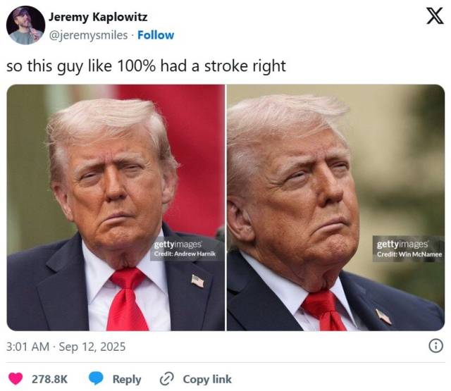 코미디언 제러미 카플로위츠의 SNS 캡쳐