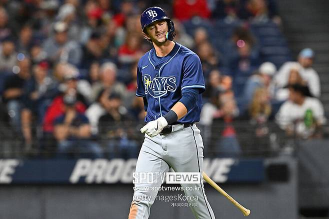 ▲ 탬파베이 유망주 카슨 윌리엄스. 김하성을 대신하고 있지만 타석에서 공을 맞히기가 쉽지 않다.