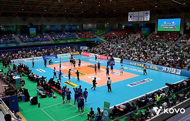 프로배구 컵대회가 열리는 여수 진남체육관. /사진=한국배구연맹(KOVO) 제공