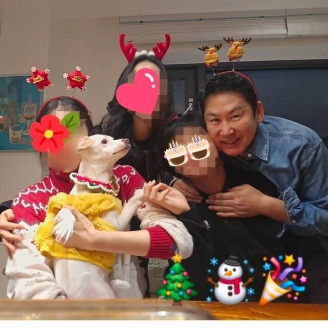 신동엽 가족. 사진|반려견 크림이 SNS