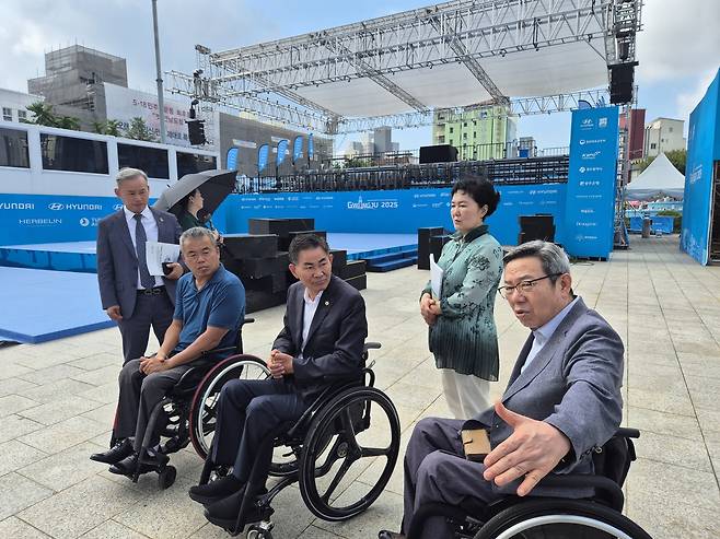 광주세계장애인양궁선수권대회 현장 점검 [광주세계장애인양궁선수권대회 조직위 제공. 재판매 및 DB 금지]