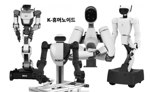 왼쪽부터 레인보우로보틱스 RB-Y1, 로보티즈 AI워커, 위로보틱스 알렉스, 에이로봇 앨리스M1 (사진=각사)
