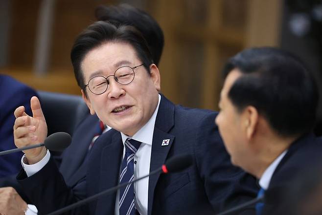 이재명 대통령이 지난 16일 세종시 정부세종청사에서 열린 국무회의에서 발언하고 있다. ⓒ뉴시스