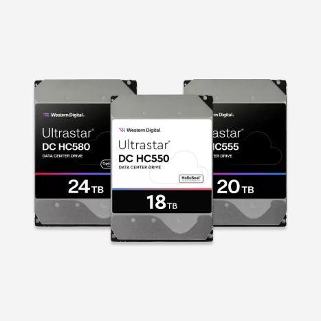 인공지능 수요 증가로 글로벌 저장장치 가격이 꾸준히 오르고 있다. 사진은 웨스턴디지털의 데이터 센터용 대용량 HDD 제품 이미지. 웨스턴디지털 제공