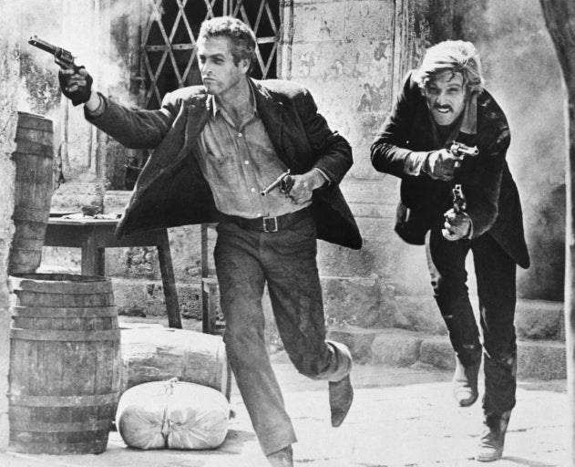 로버트 레드포드와 폴 뉴먼이 주연한 영화 ‘내일을 향해 쏴라’(1969년) 마지막 장면.