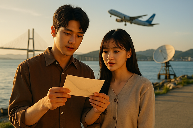 인공지능으로 생성한 웹드라마 가상 이미지. 경남 사천시 제공