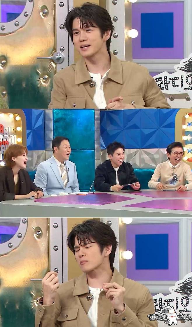 [서울=뉴시스] 가수 겸 배우 옹성우가 17일 방송하는 MBC TV 예능 프로그램 '라디오스타'에 출연해 아이돌부터 배우까지 이어진 활동기를 말한다. (사진=MBC '라디오스타' 캡처) 2025.09.17. photo@newsis.com *재판매 및 DB 금지