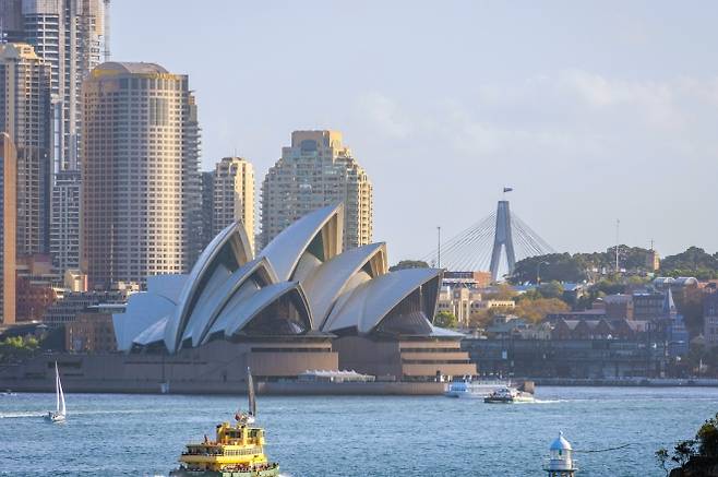 호주 시드니 오페라하우스 전경. 123rf.com