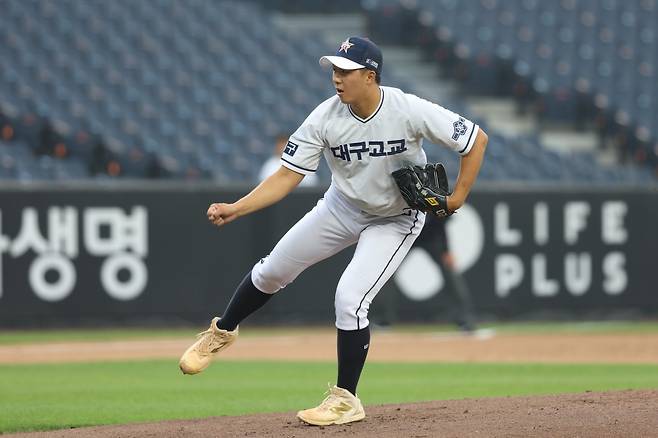 대구고 우완투수 김민준. 사진제공ㅣ한화 이글스
