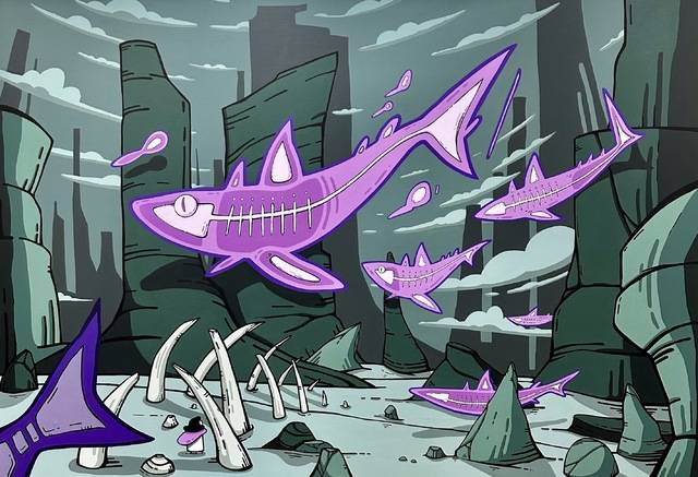 박지원 작, '영혼이 깃든 뼈 무리', 162.2×112.1cm, 2023. 달서아트센터 제공