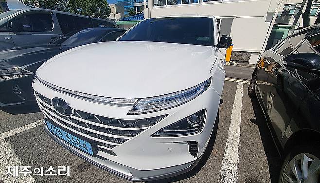 현대차가 생산한 수소 승용차 '넥소' ⓒ제주의소리 자료사진