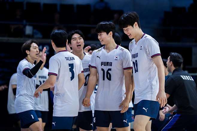 한국 남자배구 대표팀(FIVB 제공)