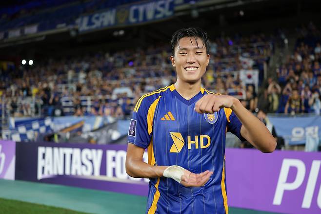 울산문수축구경기장/ 2025-2026 AFC 챔피언스리그 엘리트/ ACLE/ 리그스테이지 1차전/ 울산HDFC vs 청두룽청/ 울산 허율/ 사진 김정수