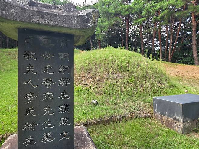 괴산 청천면 송시열묘. /이한수 기자